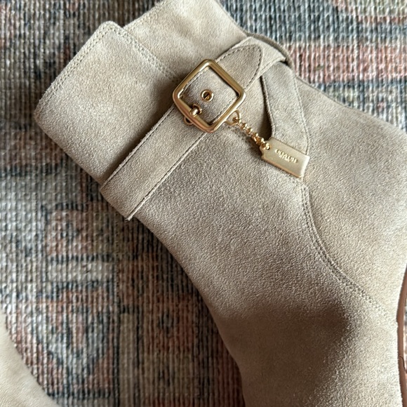COACH Olivia Suede Ankle Booties - Picture 3 of 9